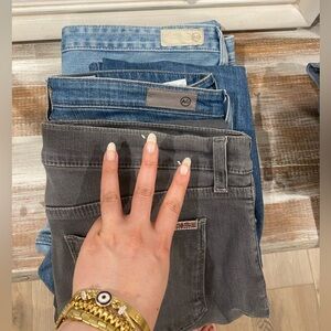 (3 pairs of jeans) AG/husdon